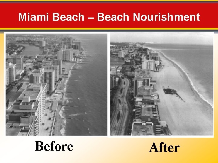 Miami Beach – Beach Nourishment Before After 