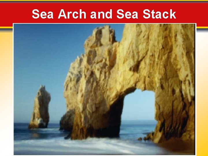 Sea Arch and Sea Stack 