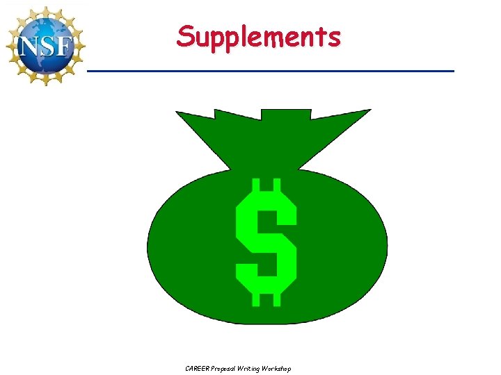 Supplements CAREER Proposal Writing Workshop 