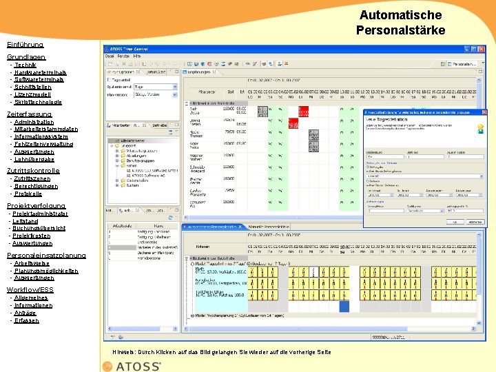 Automatische Personalstärke Einführung Grundlagen - Technik - Hardwareterminals - Softwareterminals - Schnittstellen - Lizenzmodell