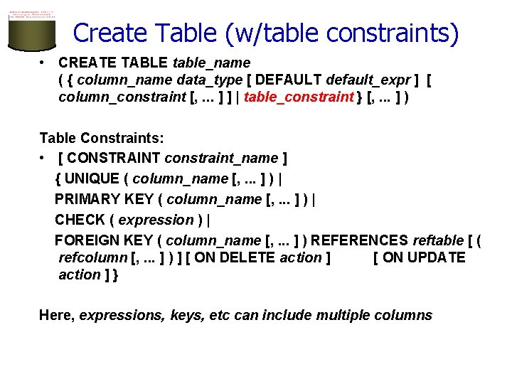 SQL The Query Language Part 1 RG Chapter