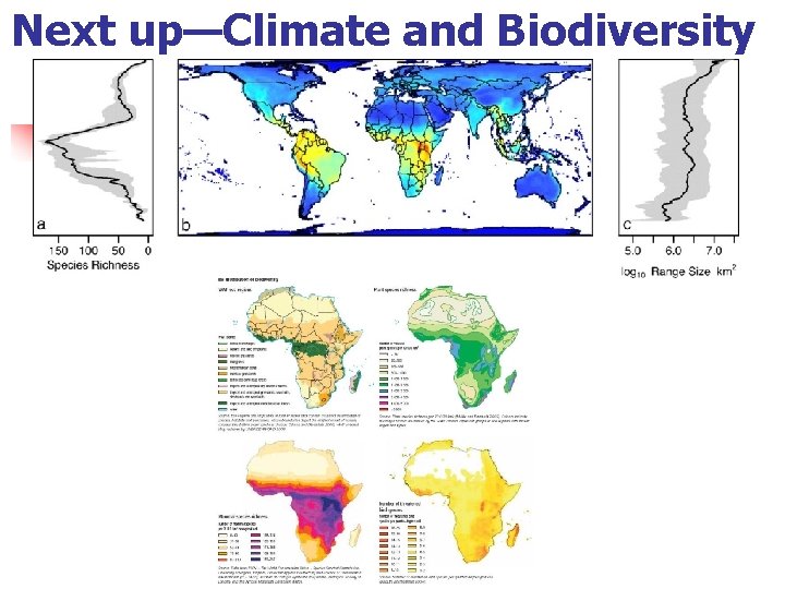 Next up—Climate and Biodiversity 