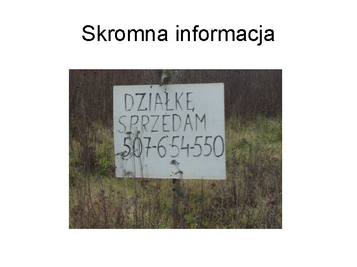 Skromna informacja 