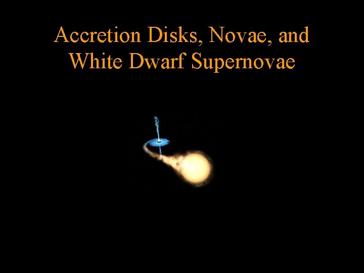 Accretion Disks, Novae, and White Dwarf Supernovae 