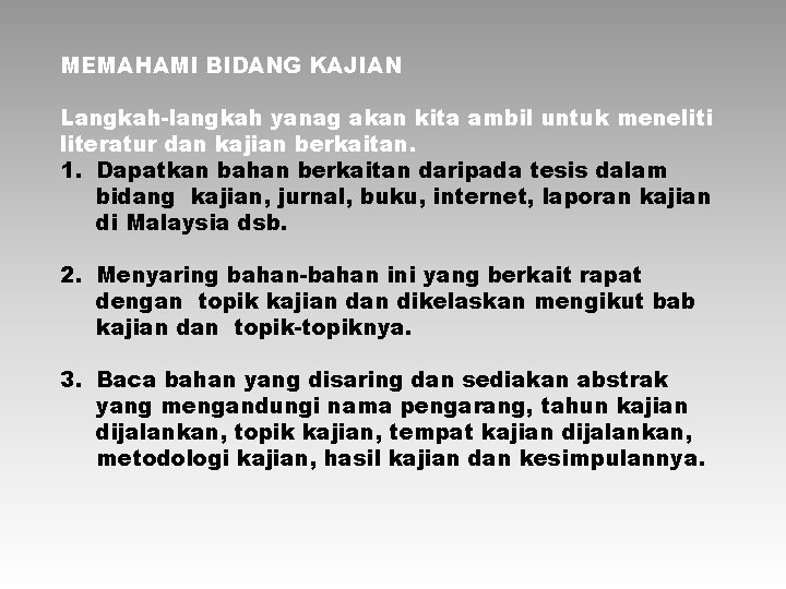 Nota 3 Mengenal Pasti Masalah Kajian Konsep Utama