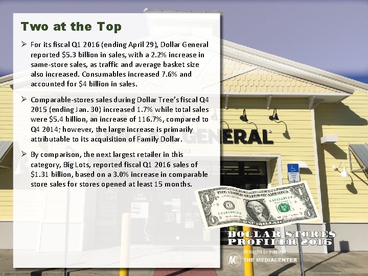 Two at the Top Ø For its fiscal Q 1 2016 (ending April 29),