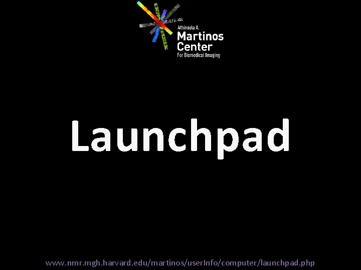 Launchpad www. nmr. mgh. harvard. edu/martinos/user. Info/computer/launchpad. php 