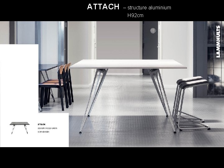 ATTACH – structure aluminium H 92 cm 
