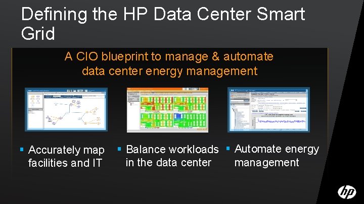 Defining the HP Data Center Smart Grid A CIO blueprint to manage & automate