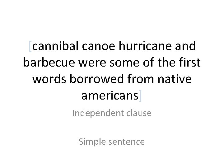 [cannibal canoe hurricane and barbecue were some of the first words borrowed from native