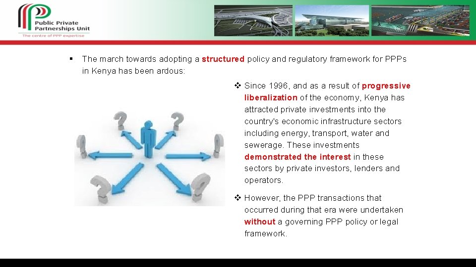 LEGAL AND REGULATORY FRAMEWORK FOR PPPs IN KENYA
