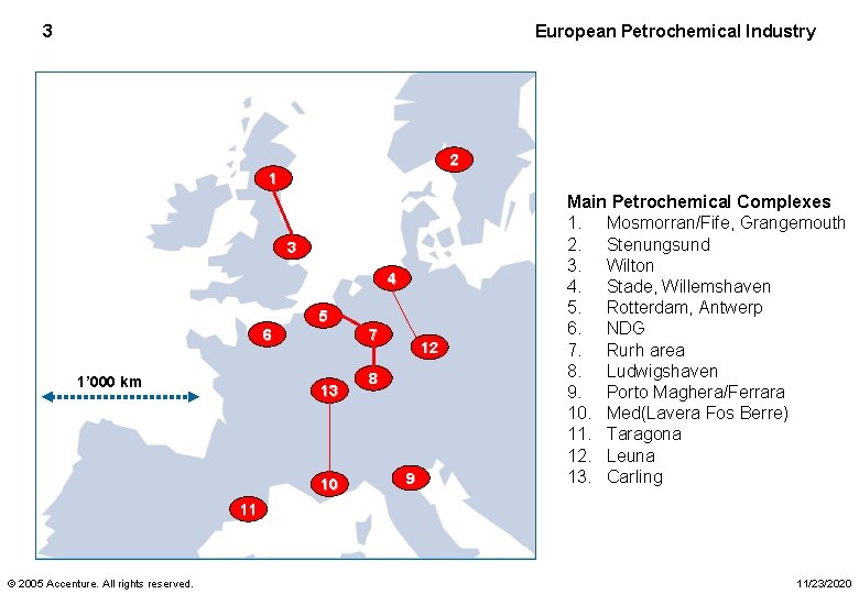 3 European Petrochemical Industry 2 1 3 4 5 6 1’ 000 km 7