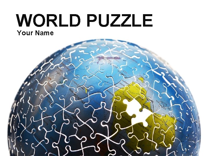 WORLD PUZZLE Your Name 