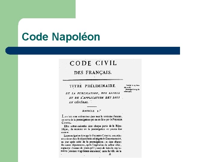 Code Napoléon 