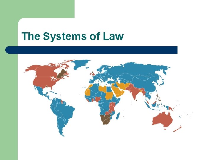 The Systems of Law 
