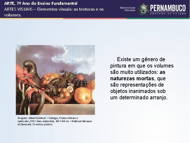 ARTE, 7º Ano do Ensino Fundamental ARTES VISUAIS – Elementos visuais: as texturas e