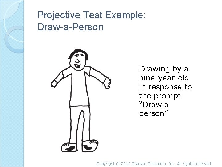 Projective Test Example: Draw-a-Person Drawing by a nine-year-old in response to the prompt “Draw