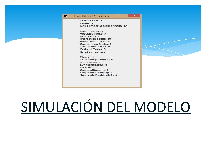 SIMULACIÓN DEL MODELO 