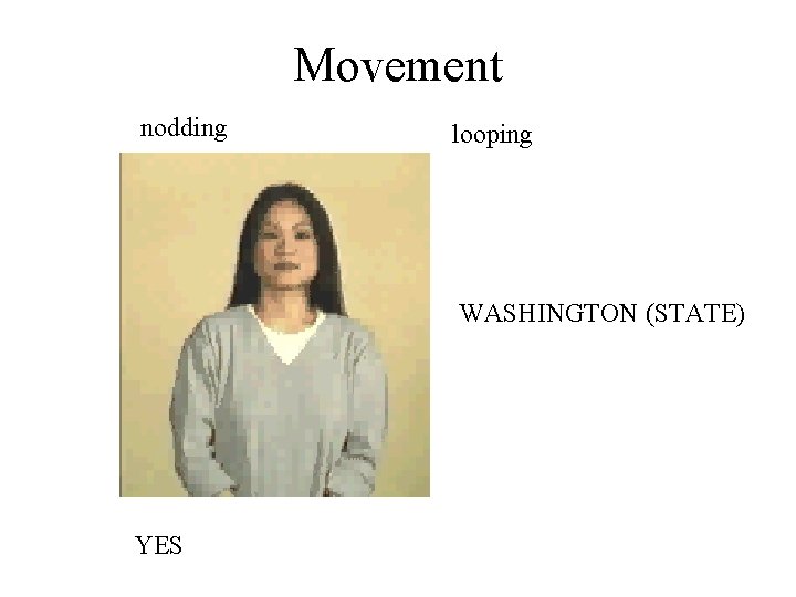 Movement nodding looping WASHINGTON (STATE) YES 