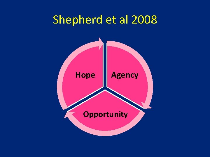 Shepherd et al 2008 Hope Agency Opportunity Shepherd et al 2008 Hope Agency Opportunity