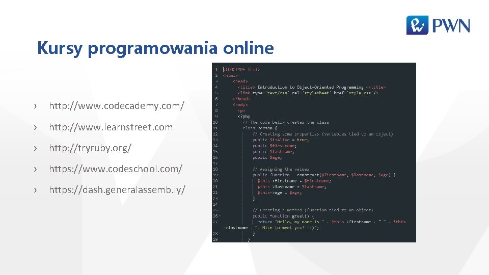 Kursy programowania online › http: //www. codecademy. com/ › http: //www. learnstreet. com ›