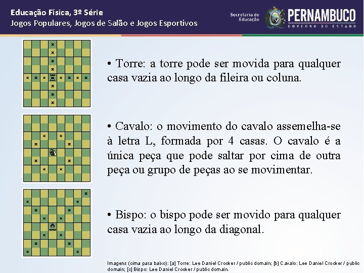 Educação Física, 3º Série Jogos Populares, Jogos de Salão e Jogos Esportivos • Torre: