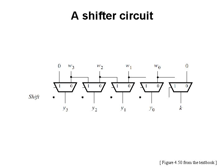 A shifter circuit [ Figure 4. 50 from the textbook ] 