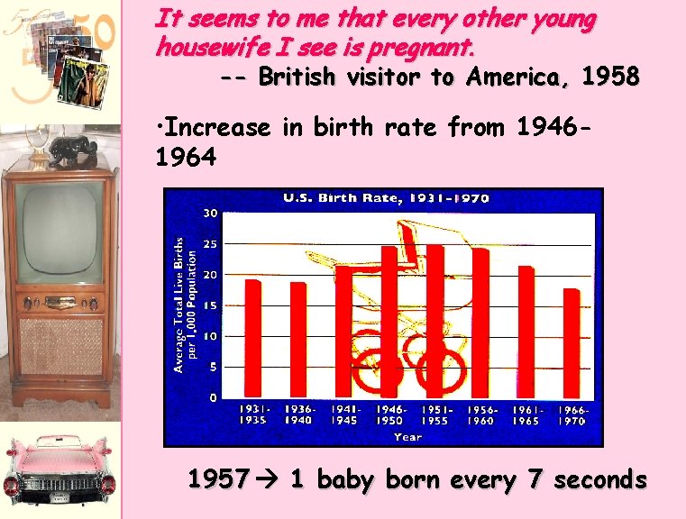 It seems to me that every other young housewife I see is pregnant. -- It seems to me that every other young housewife I see is pregnant. --