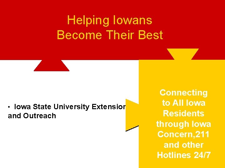 Helping Iowans Become Their Best • Iowa State University Extension and Outreach Connecting to