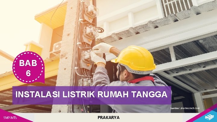 BAB 6 INSTALASI LISTRIK RUMAH TANGGA Sumber: shutterstock. com PRAKARYA 