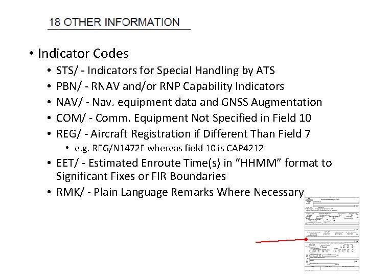  • Indicator Codes • • • STS/ - Indicators for Special Handling by