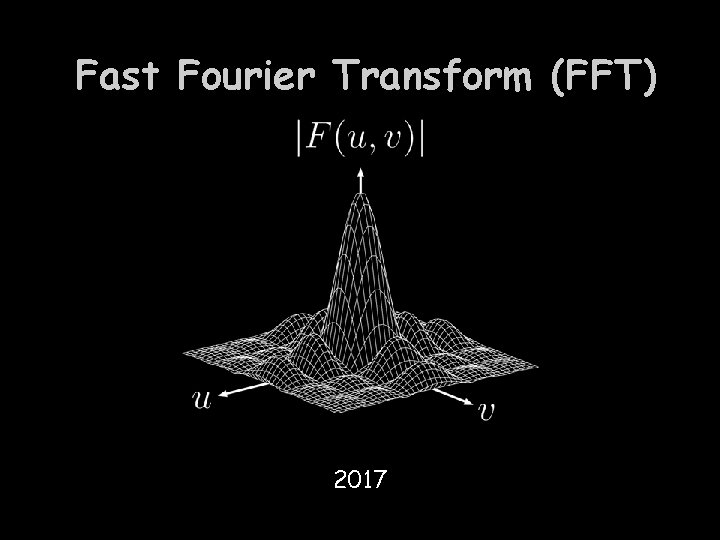 Fast Fourier Transform (FFT) 2017 