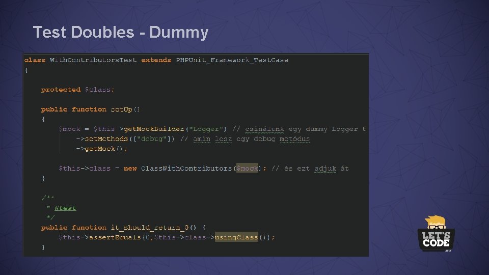 Test Doubles - Dummy 