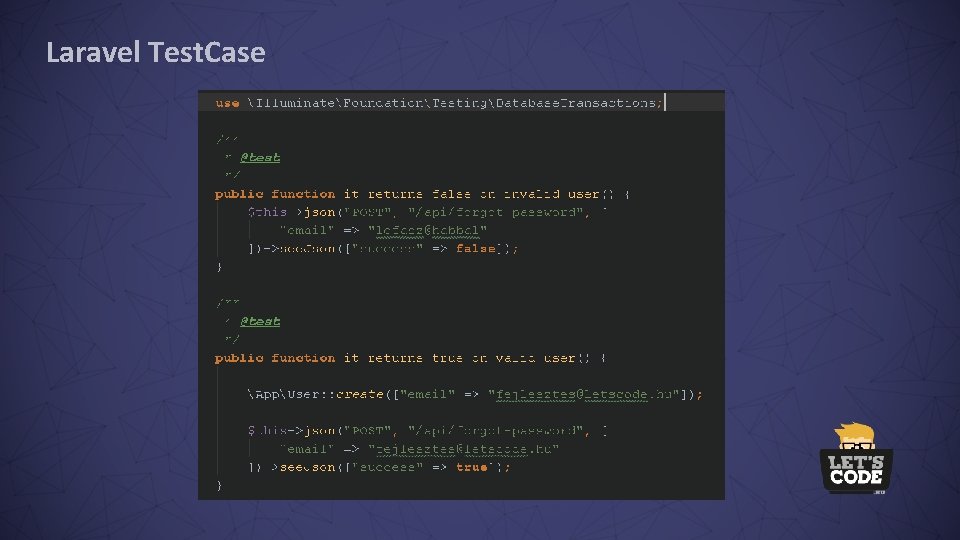 Laravel Test. Case 