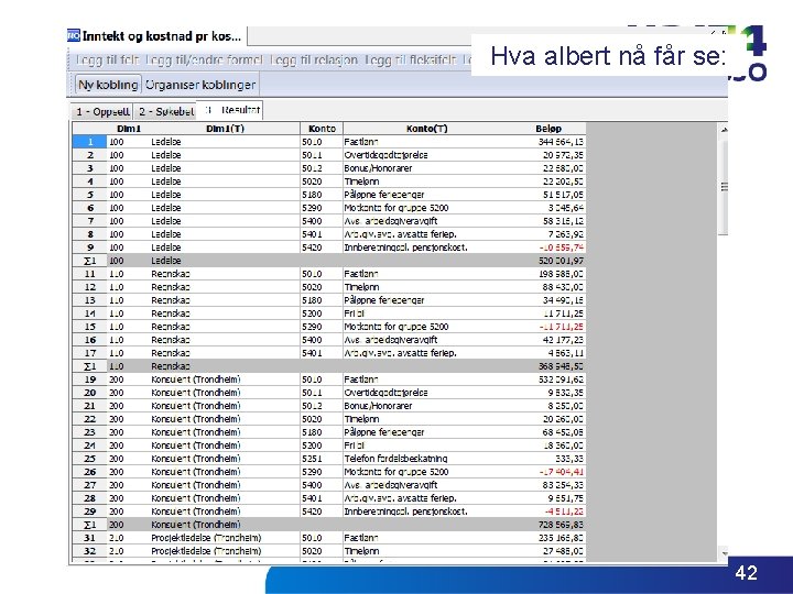 Hva albert nå får se: 42 Hva albert nå får se: 42