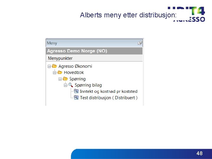 Alberts meny etter distribusjon: 48 Alberts meny etter distribusjon: 48