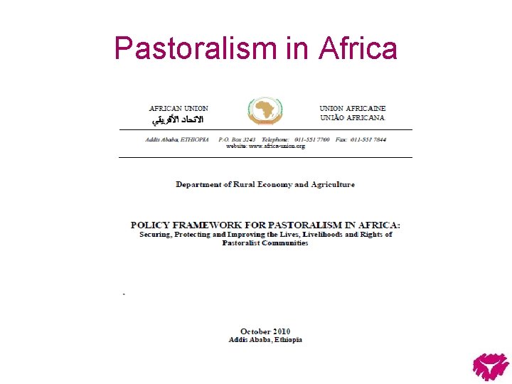 Pastoralism in Africa 