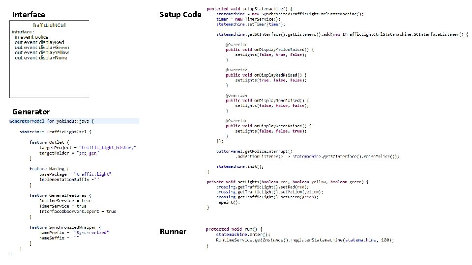 Interface Setup Code Generator Runner Interface Setup Code Generator Runner