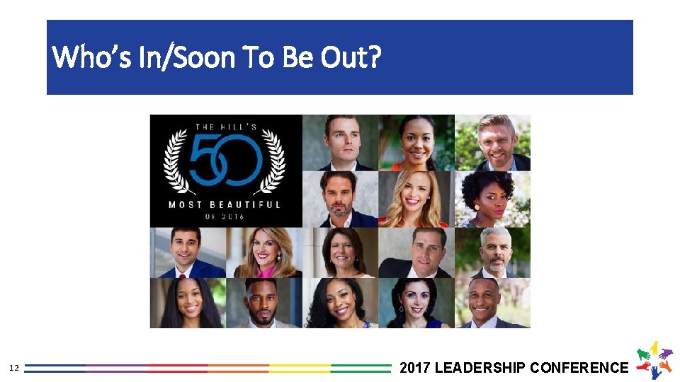 Who’s In/Soon To Be Out? 12 2017 LEADERSHIP CONFERENCE 