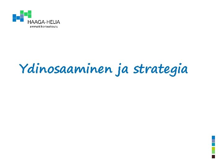 Ydinosaaminen ja strategia 