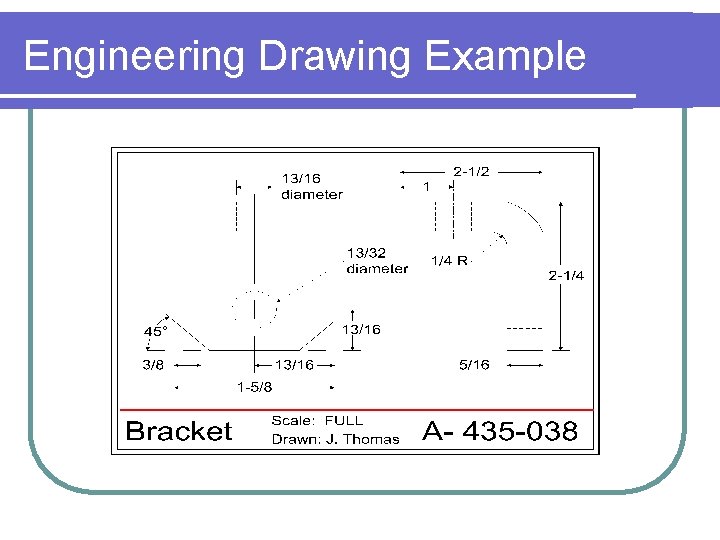 Engineering Drawing Example 