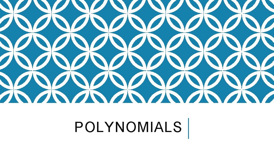 POLYNOMIALS 