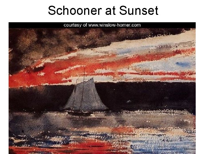 Schooner at Sunset 