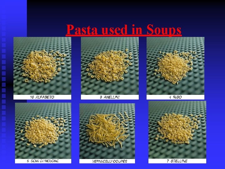 Pasta used in Soups 