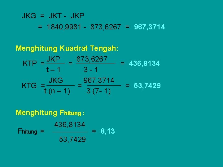 JKG = JKT - JKP = 1840, 9981 - 873, 6267 = 967, 3714