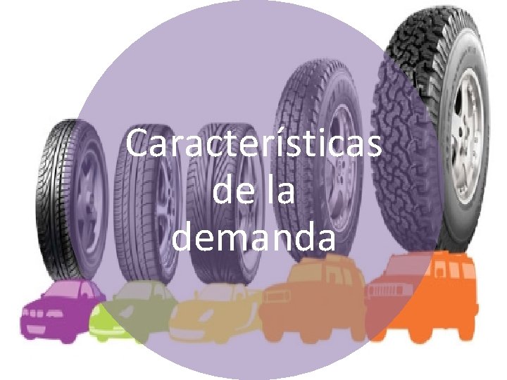 Características de la demanda Características de la demanda