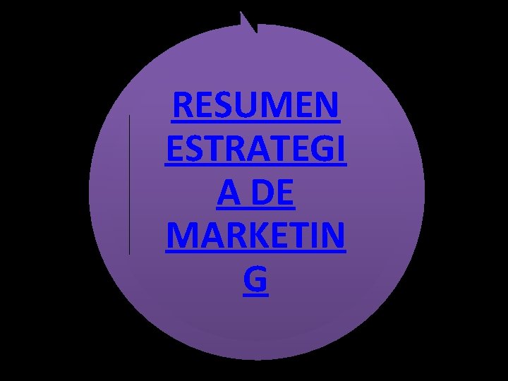 RESUMEN ESTRATEGI A DE MARKETIN G RESUMEN ESTRATEGI A DE MARKETIN G