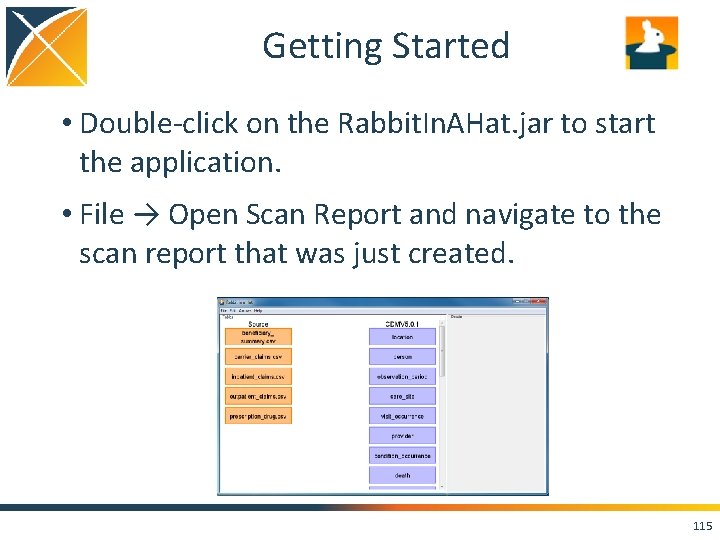 Getting Started • Double-click on the Rabbit. In. AHat. jar to start the application.