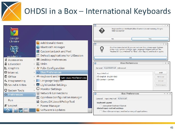 OHDSI in a Box – International Keyboards 45 