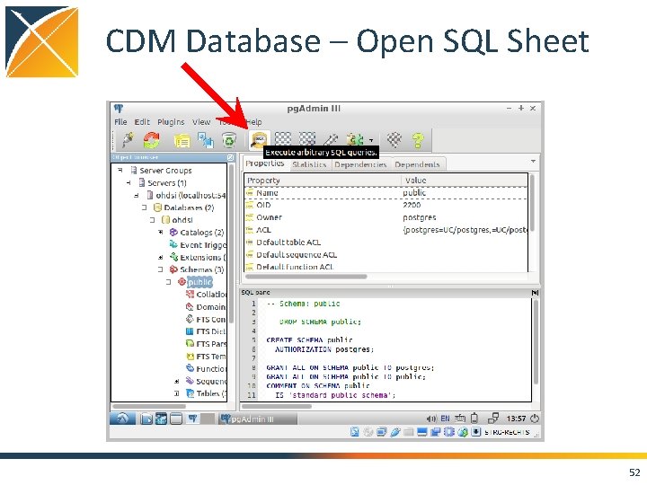 CDM Database – Open SQL Sheet 52 